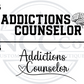 Addictions Counselor Centre Chest Designs