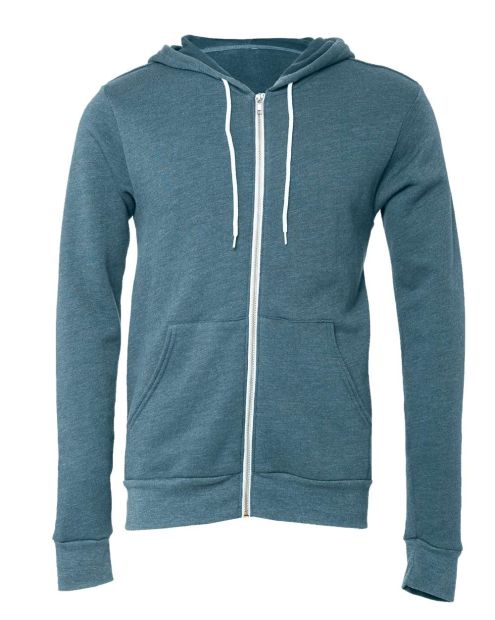 Unisex Bella+Canvas Full Zip Fleece Hoodie