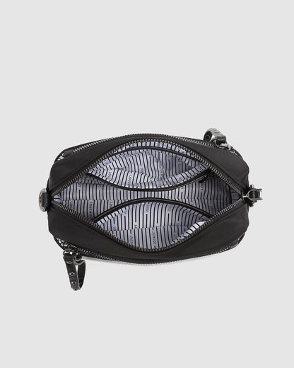 Rowie Nylon Crossbody Bag - Black