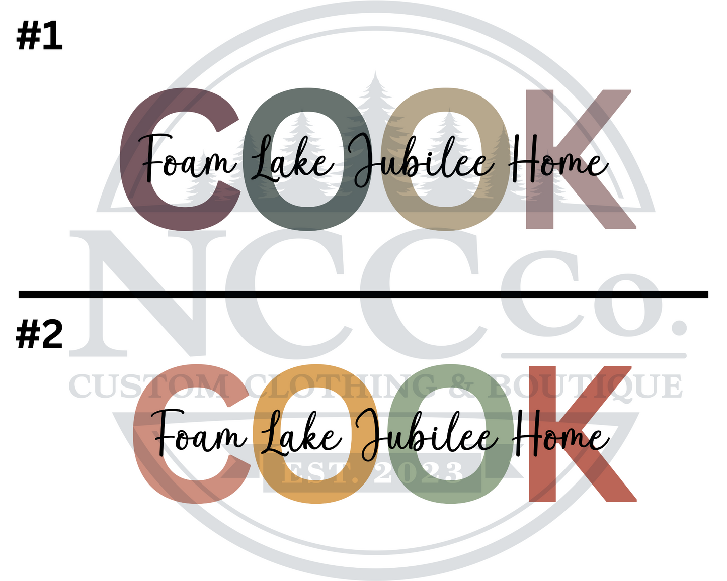 Left Chest Design - Cook & FLJH
