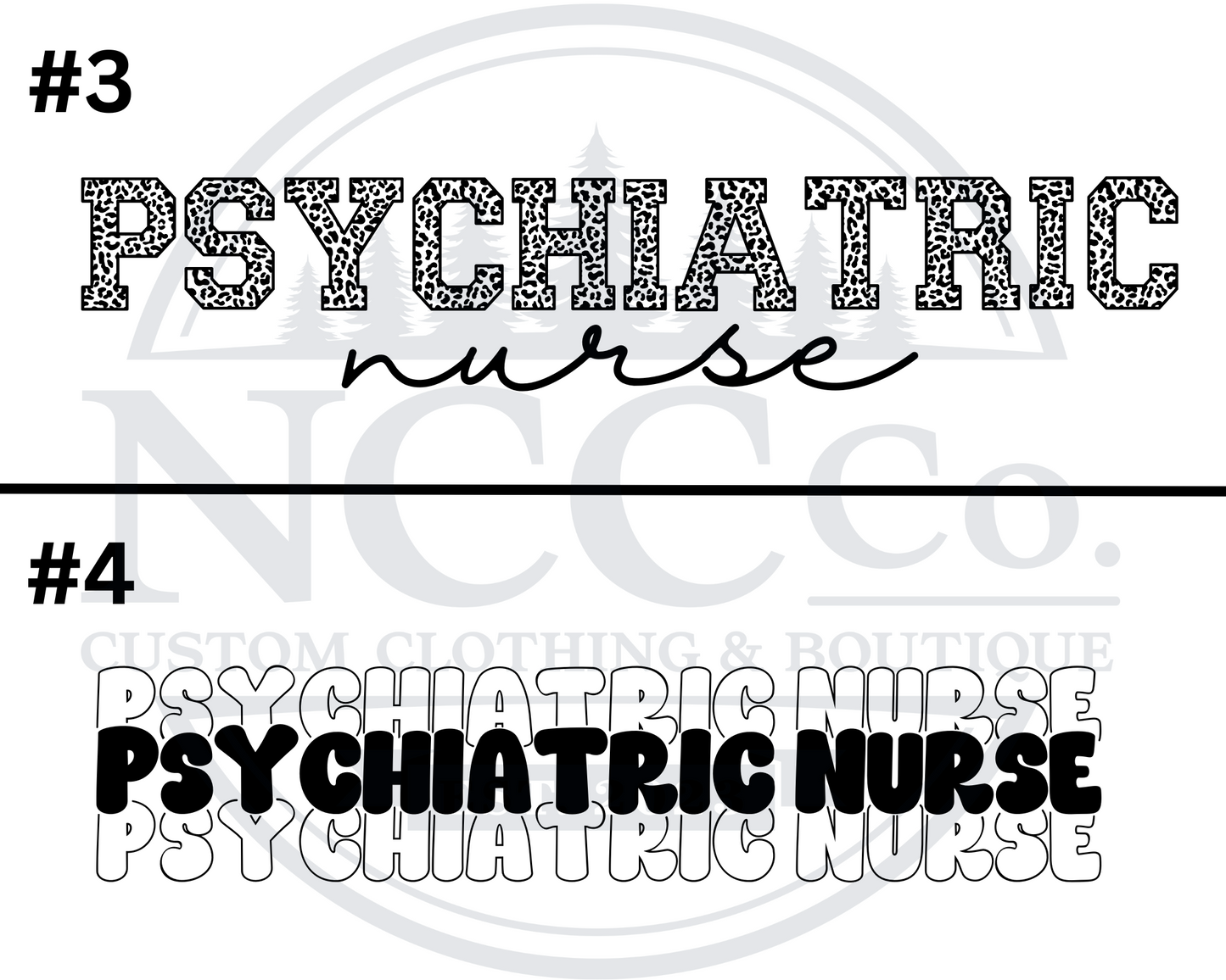 Psychiatric Nurse Centre Chest Designs