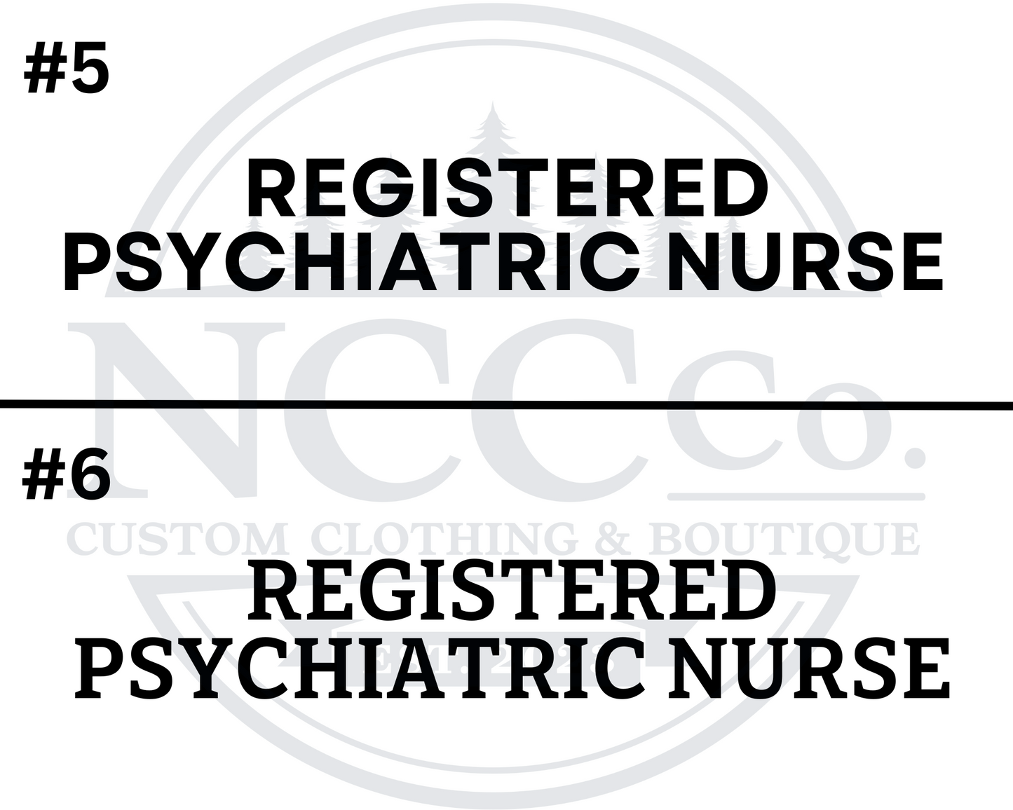 Psychiatric Nurse Centre Chest Designs