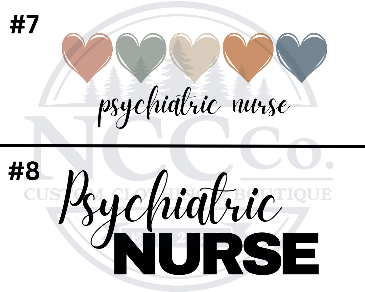 Psychiatric Nurse Centre Chest Designs