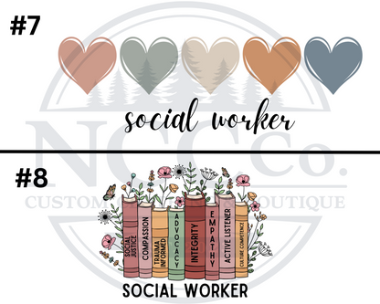 Social Worker Centre Chest Designs