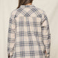 Doe and Rae Curvy Plaid Shirt With Roll up Sleeve