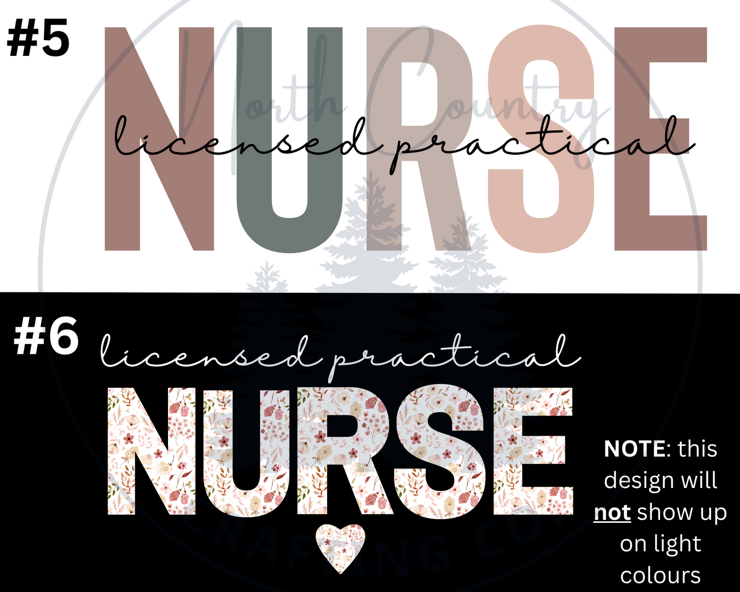 Licensed Practical Nurse - Centre Chest Designs