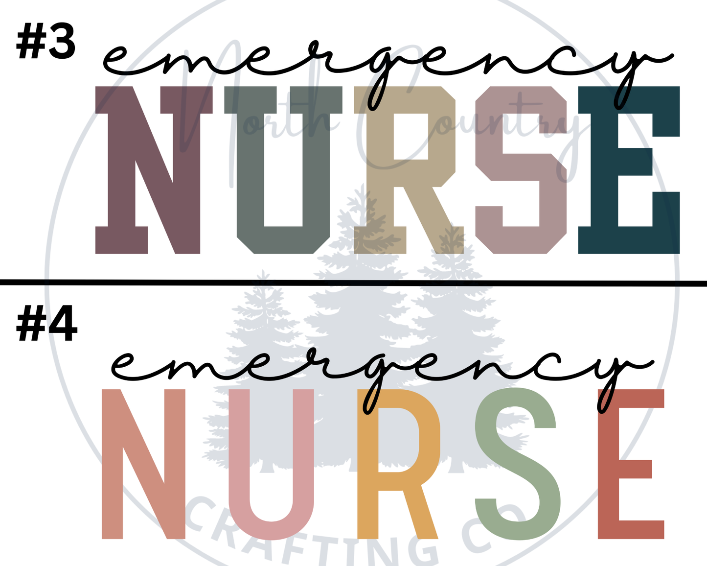 Emergency Nurse - Centre Chest Designs