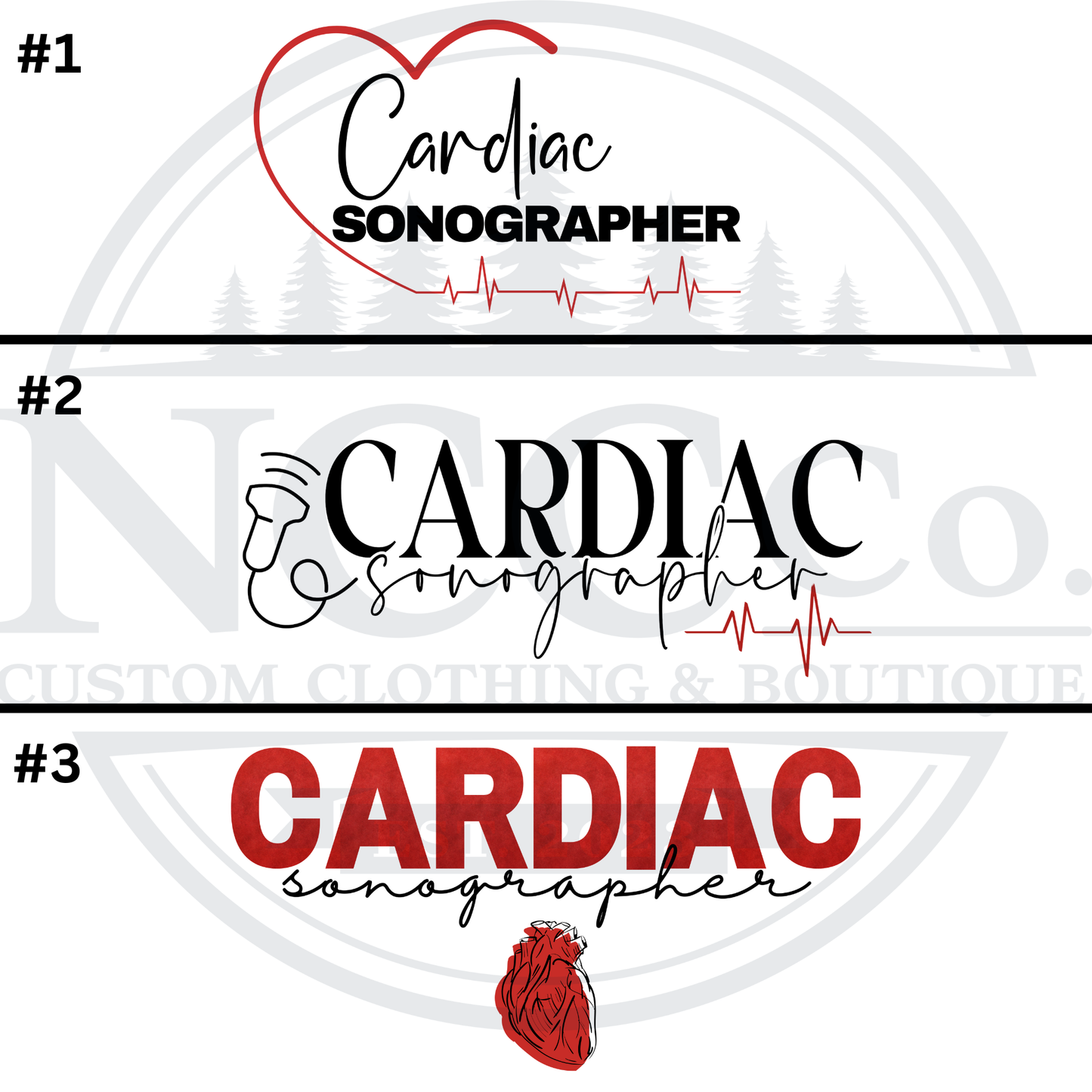 Echo - Centre Chest Designs