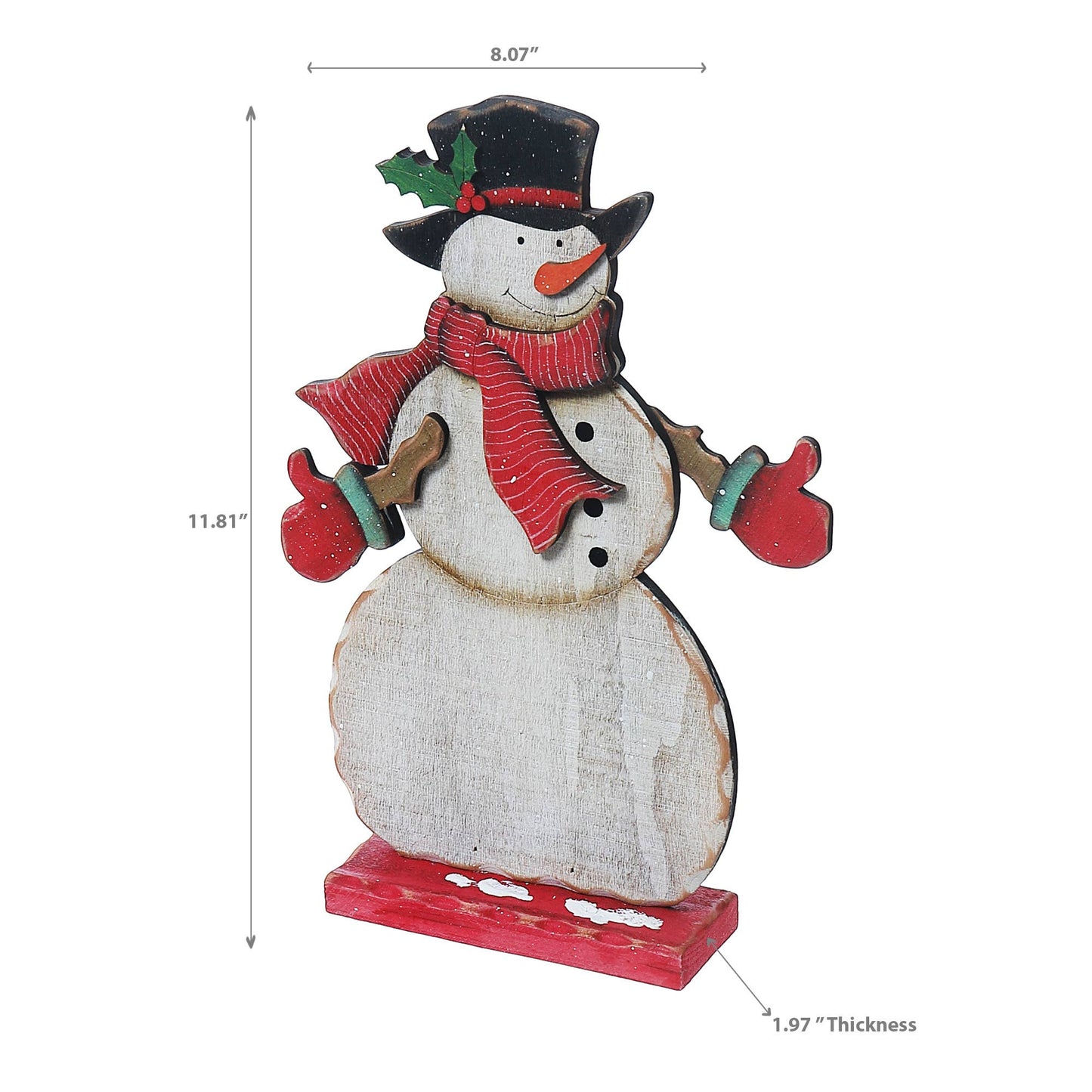 Wooden Snowman Stand