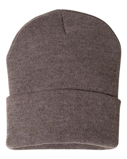 Sportsman 12" Solid Cuffed Beanie