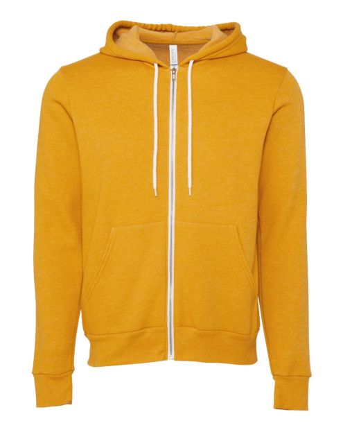 Unisex Bella+Canvas Full Zip Fleece Hoodie