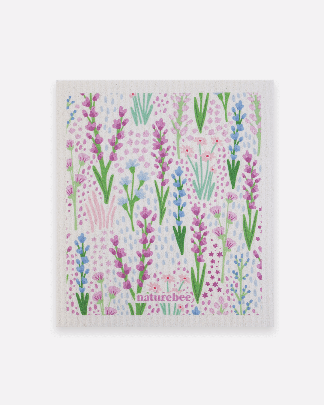 Sponge Cloth Floral Purple