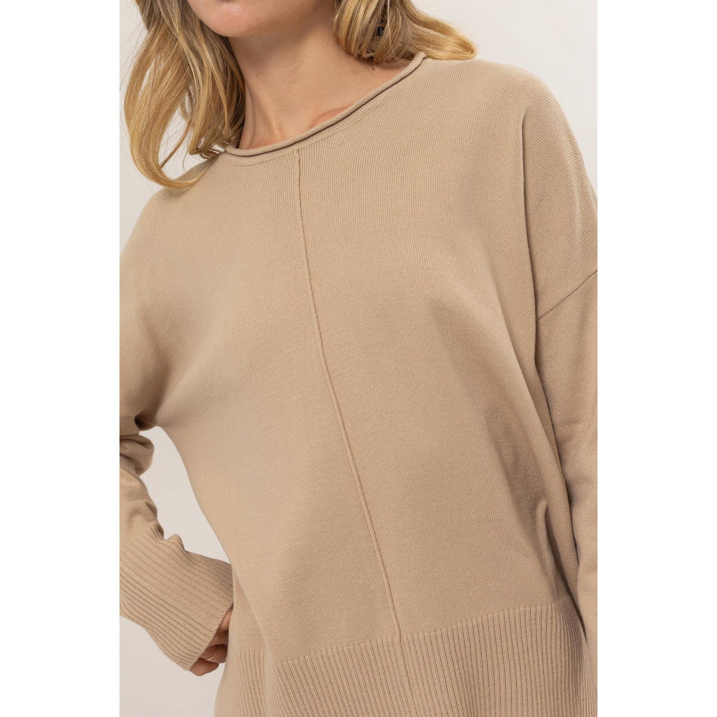 Double Zero Drop Shoulder Sweater