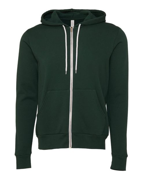 Unisex Bella+Canvas Full Zip Fleece Hoodie