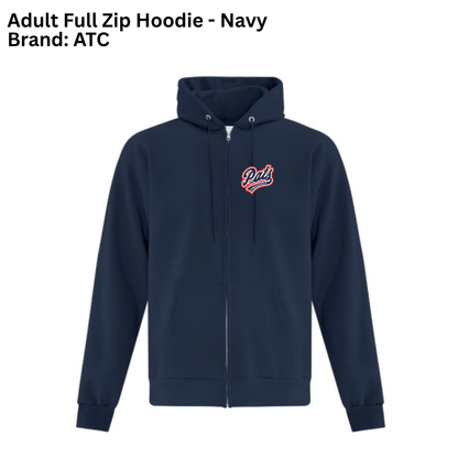 Adult Unisex Full Zip Hoodie