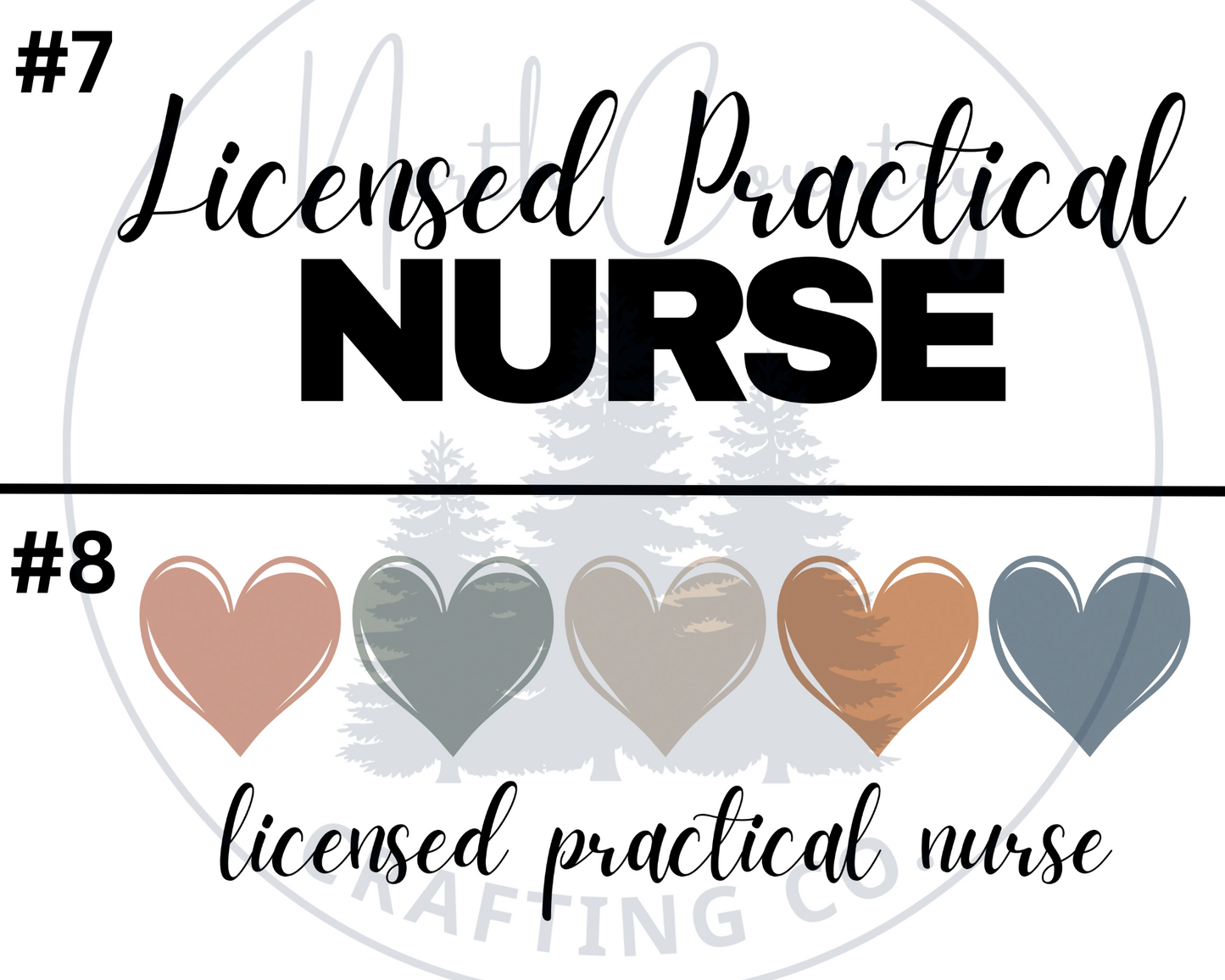 Licensed Practical Nurse - Centre Chest Designs