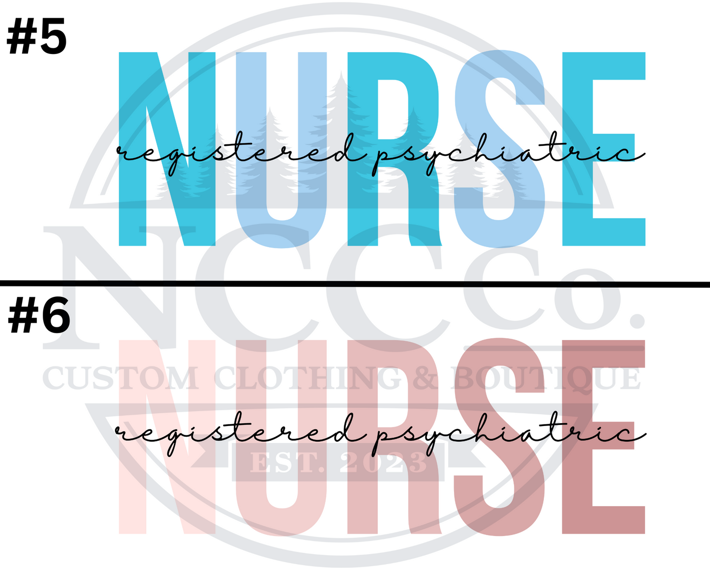 Psychiatric Nurse - Centre Chest Designs