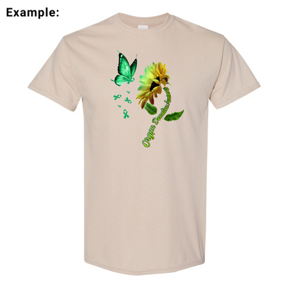 Butterfly & Sunflower Design - Unisex Adult
