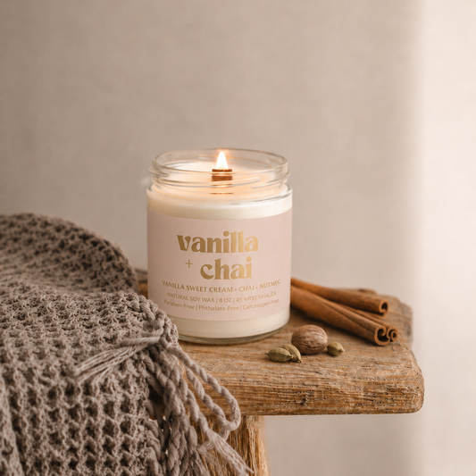 VANILLA CHAI | 8OZ NON TOXIC SOY CANDLE