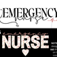 Emergency Nurse - Centre Chest Designs