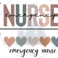 Emergency Nurse - Centre Chest Designs