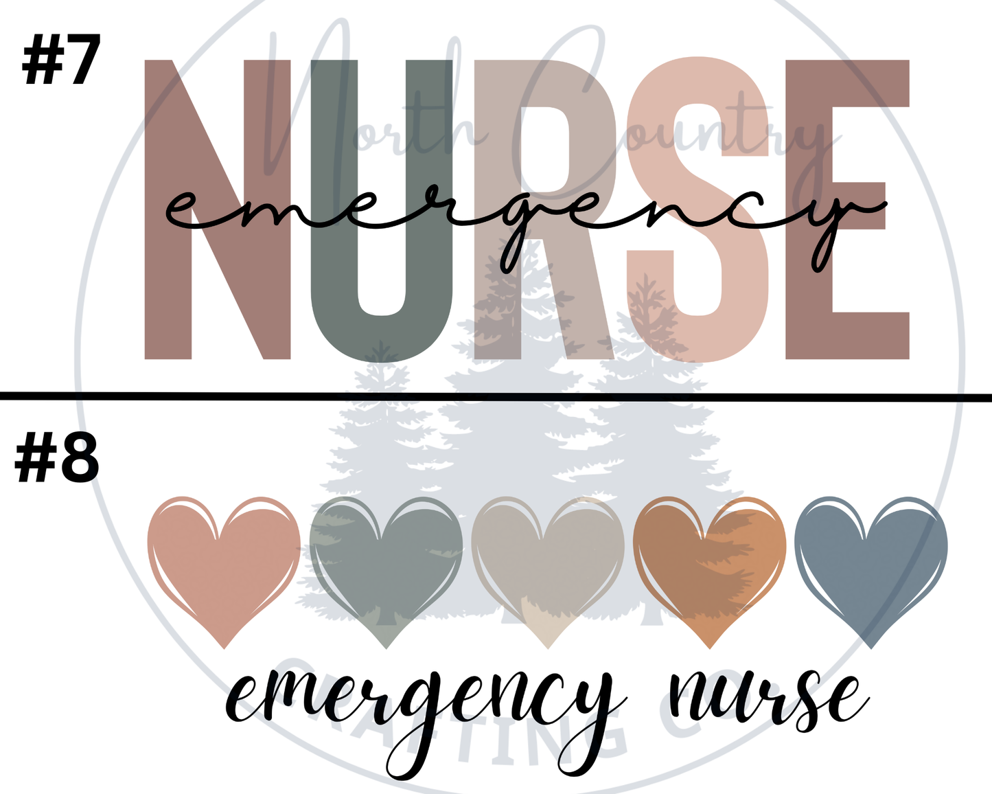 Emergency Nurse - Centre Chest Designs