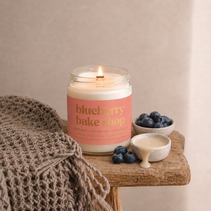 BLUEBERRY BAKE SHOP | 8OZ NON TOXIC SOY CANDLE