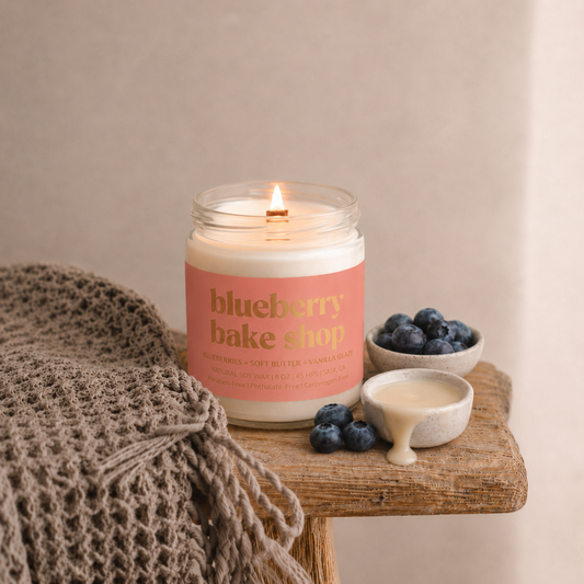 BLUEBERRY BAKE SHOP | 8OZ NON TOXIC SOY CANDLE