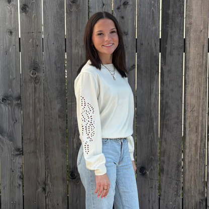 Eyelet Sweater Top