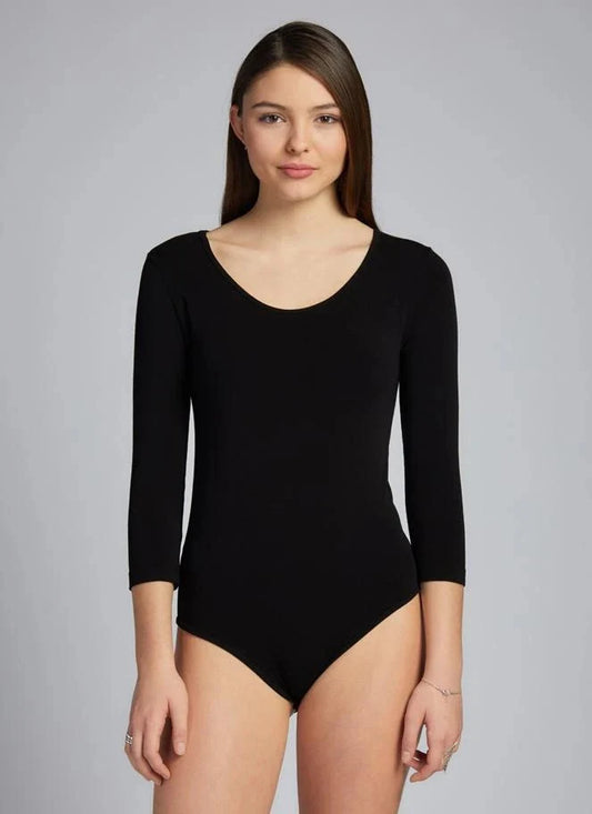 C'est Moi Bamboo 3/4 Sleeve Bodysuit