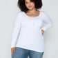 C'est Moi Curvy Bamboo Scoop Neck Long Sleeve