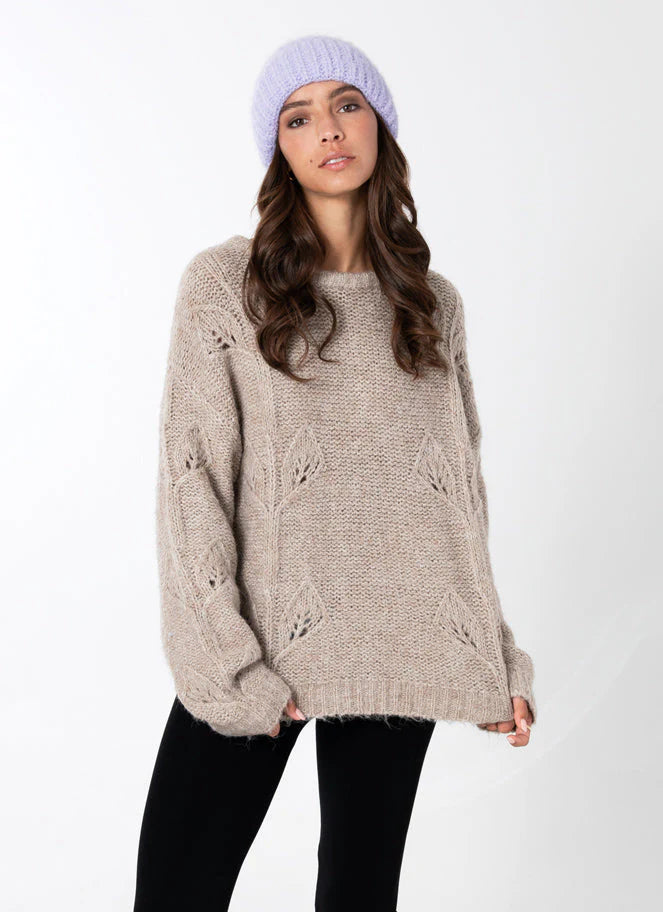 C'est Moi Knit Crewneck Sweater