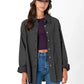 Check Pattern Oversized Button Up