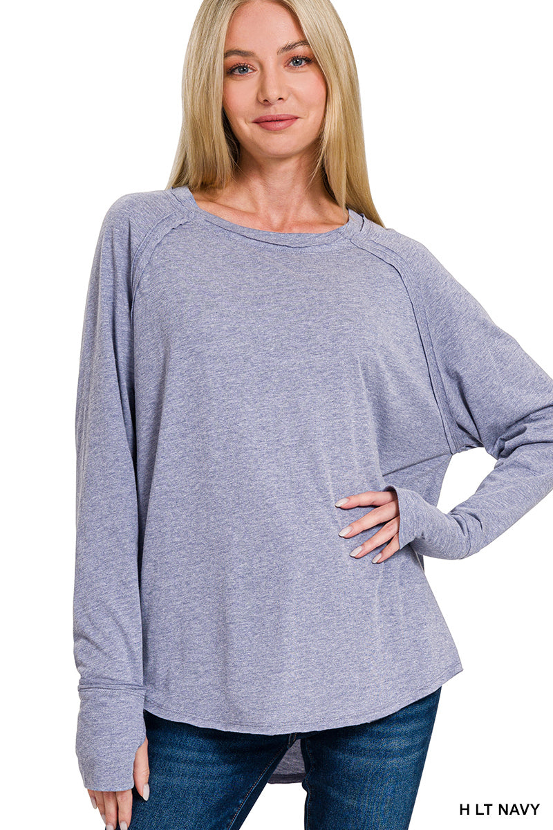 Zenana Raglan Sleeve Top