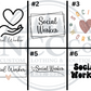 Social Worker Left Chest Designs