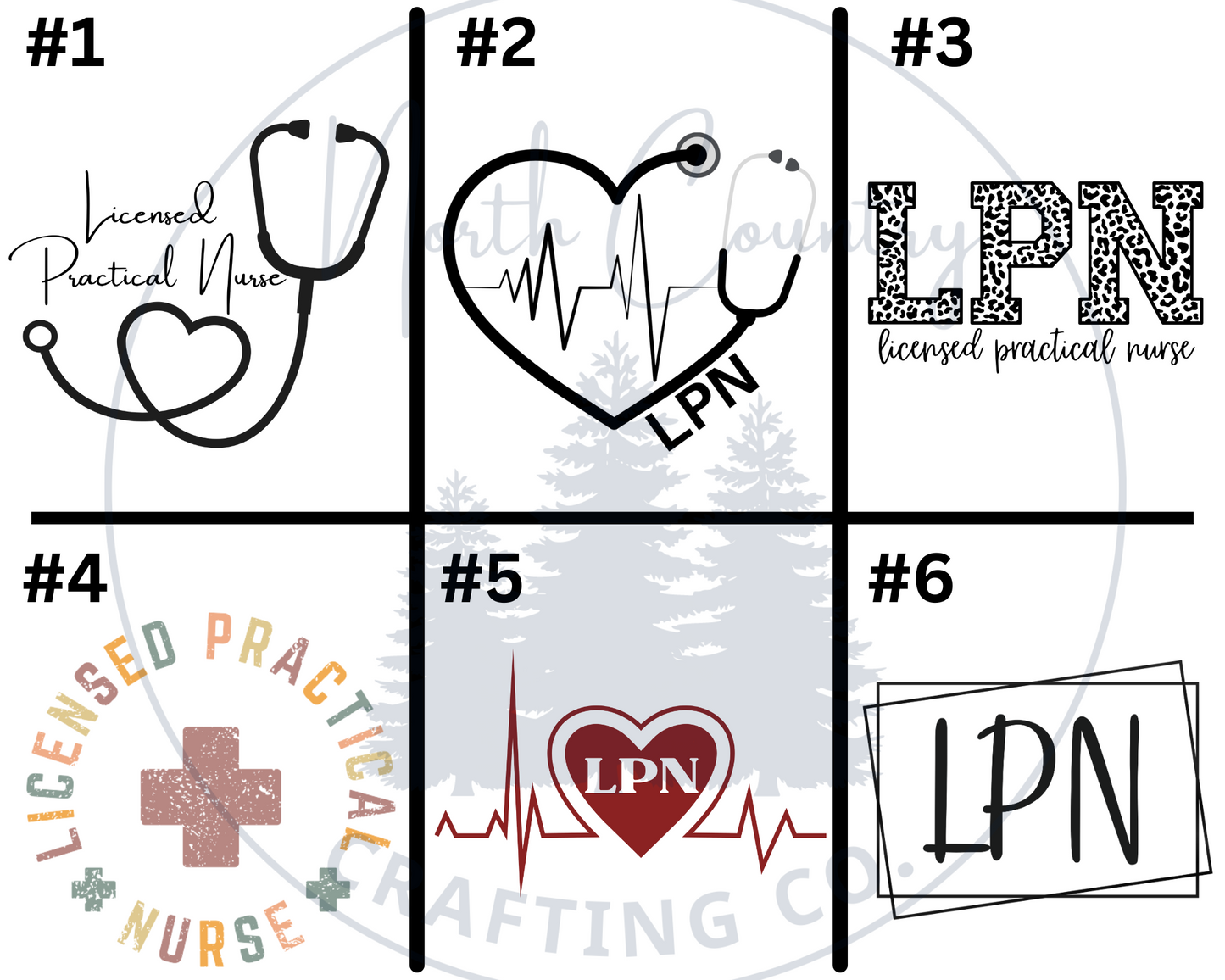 Licensed Practical Nurse - Left Chest Designs