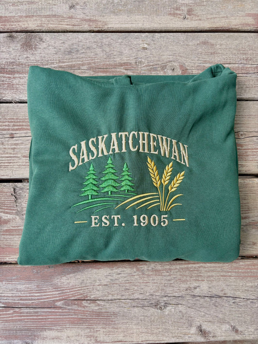 Embroidered Saskatchewan Hoodie