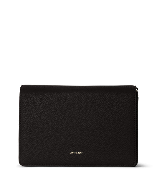 FRANCA Vegan Crossbody Bag - Black