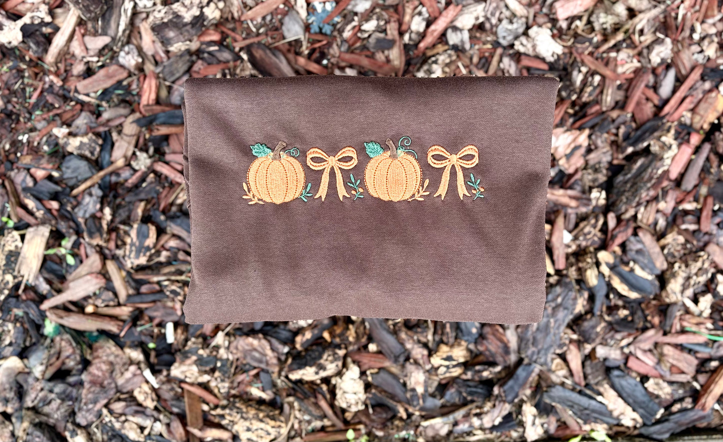 Embroidered Fall Crewneck