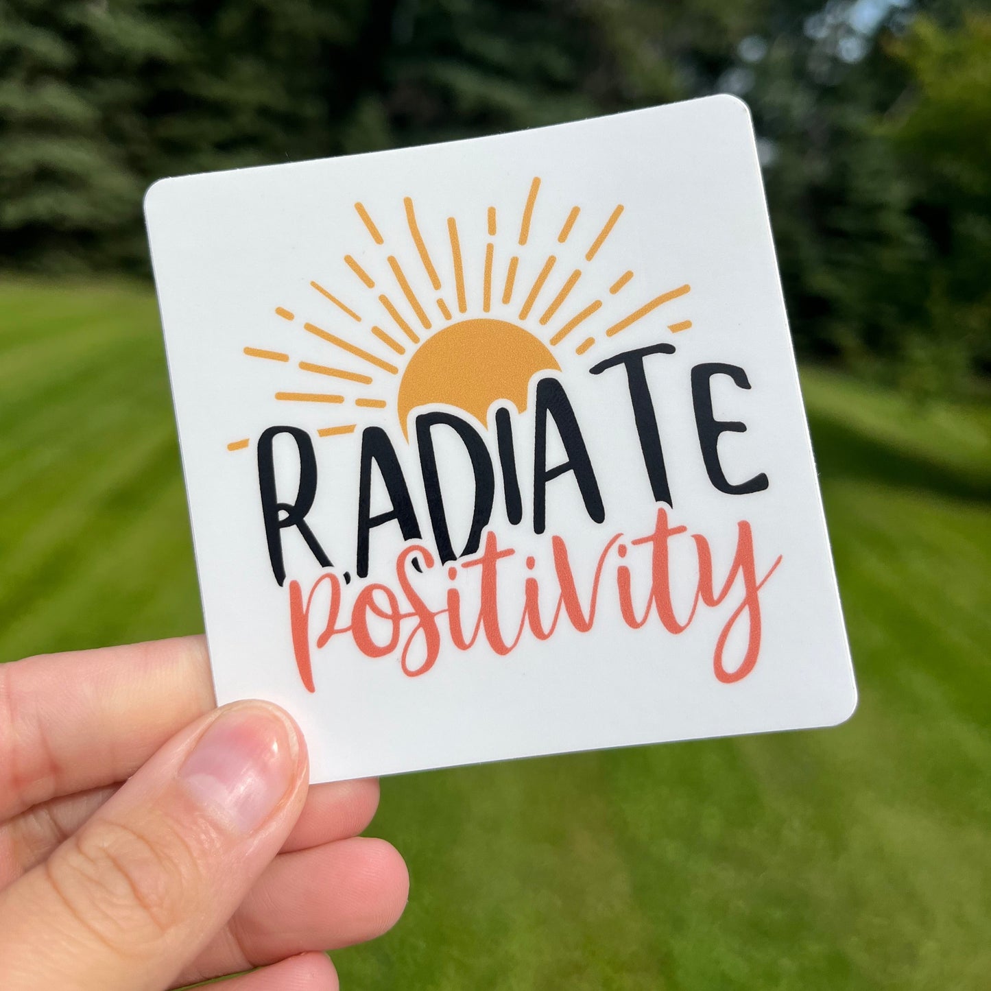 Radiate Positivity Sticker