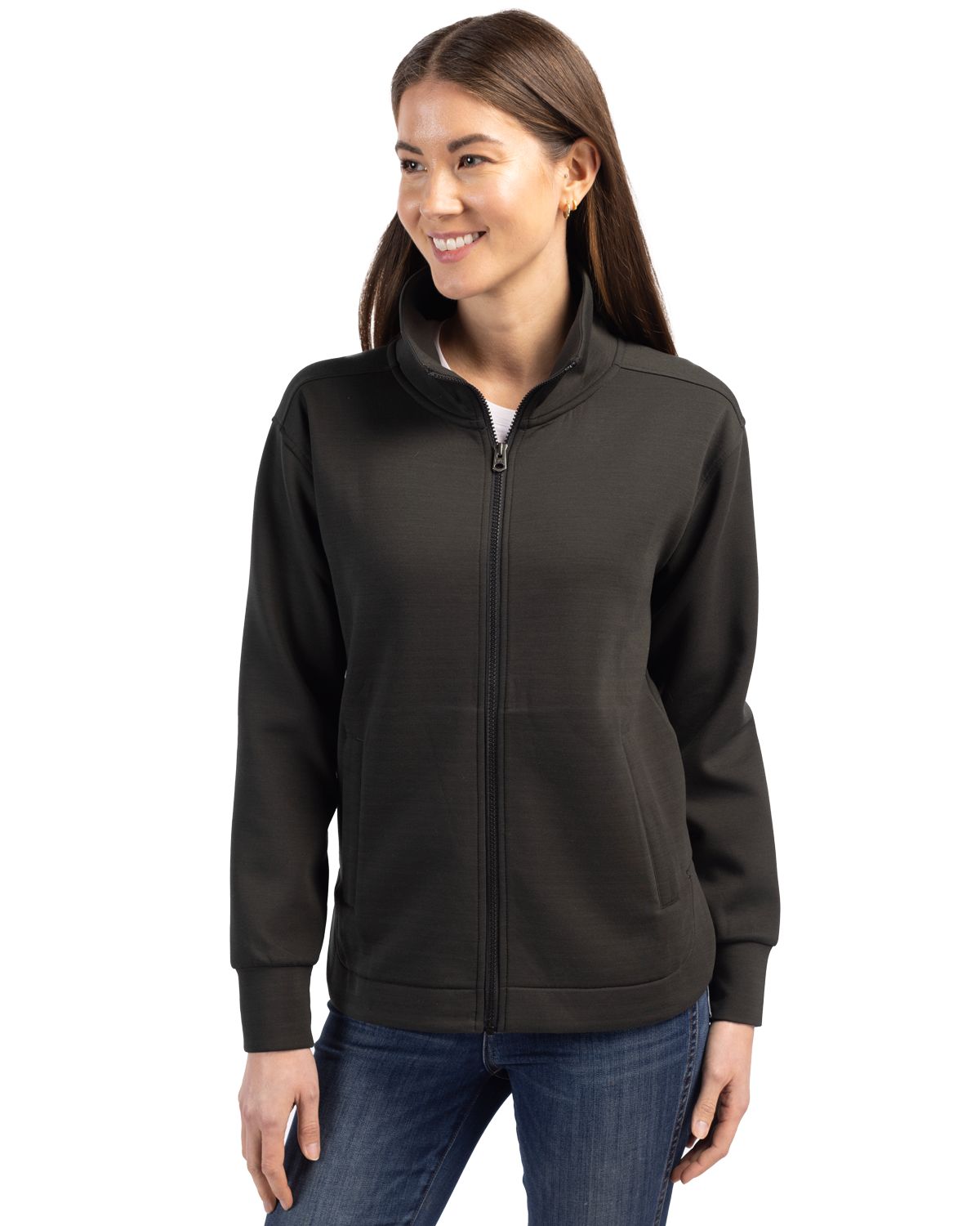 Ladies Roam Buttery-Soft Knit Full Zip (no hood)