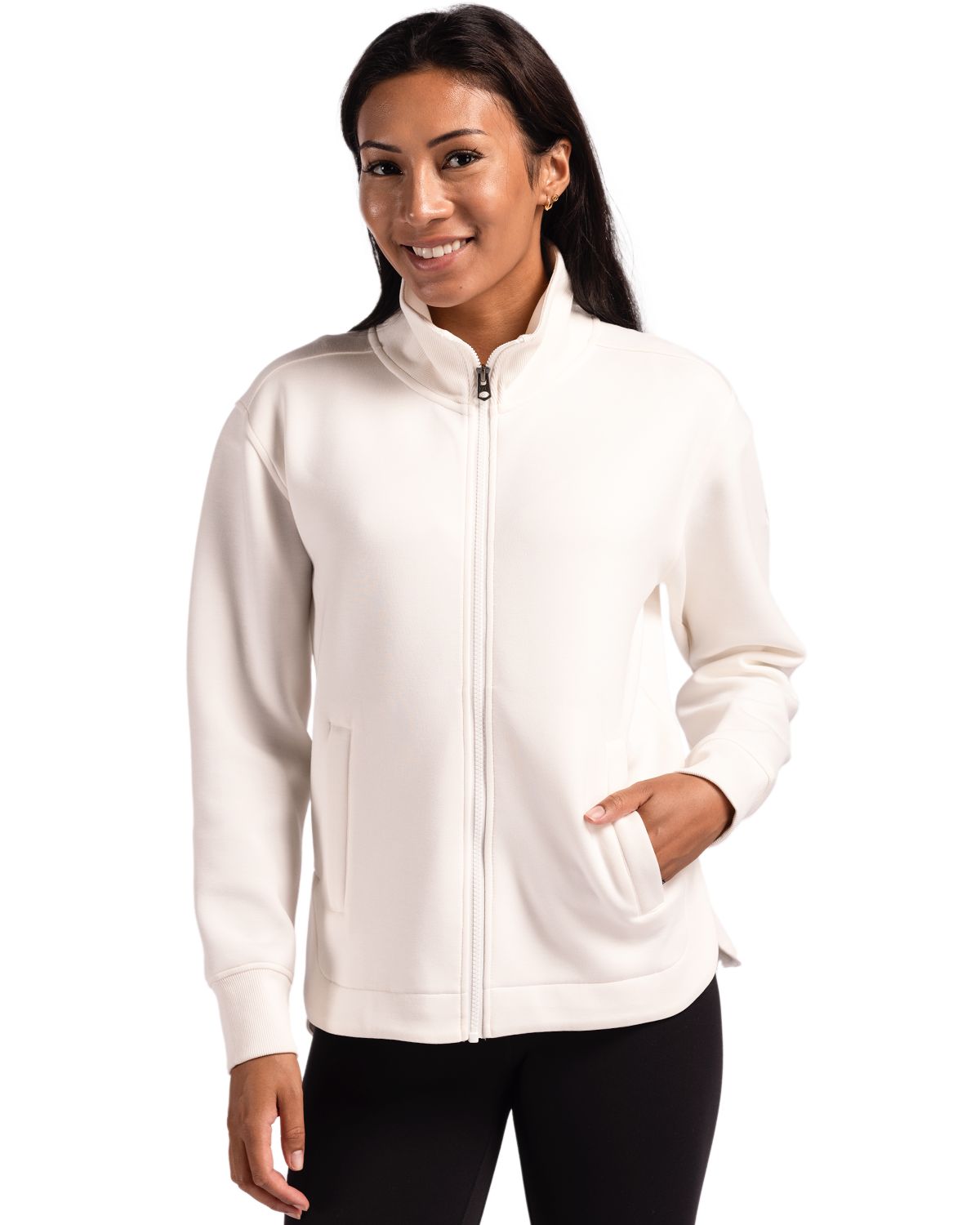Ladies Roam Buttery-Soft Knit Full Zip (no hood)