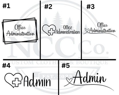 Office Administration - Left Chest Designs