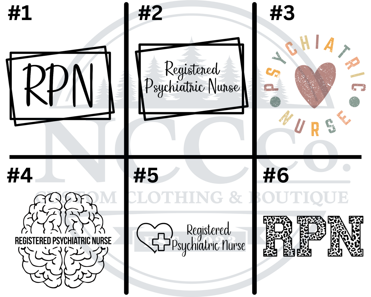 Psychiatric Nurse - Left Chest Designs