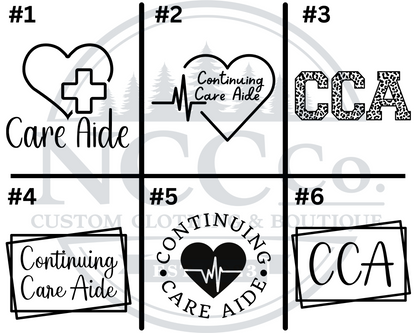 CCA - Left Chest Designs