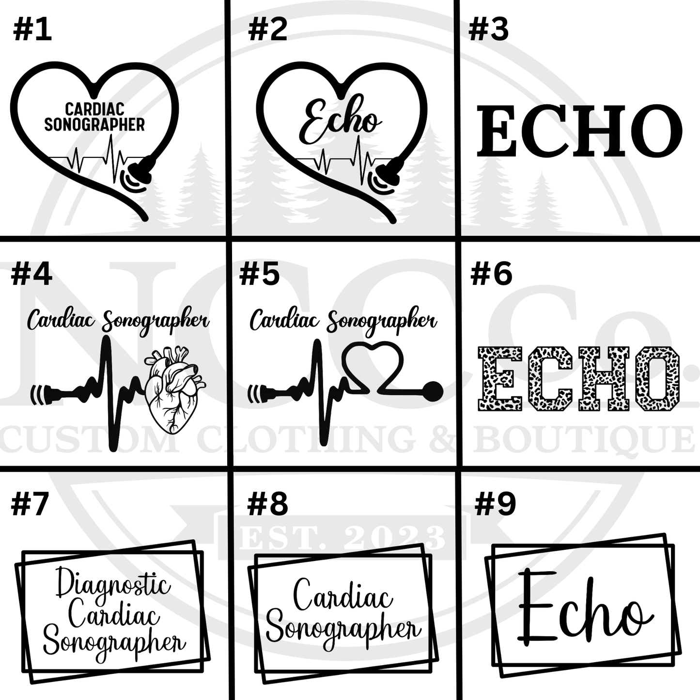 Echo - Left Chest Designs