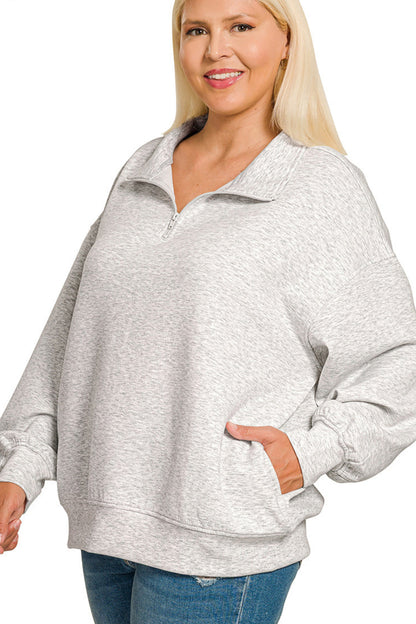 Curvy Scuba Half Zip