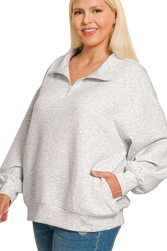 Curvy Scuba Half Zip
