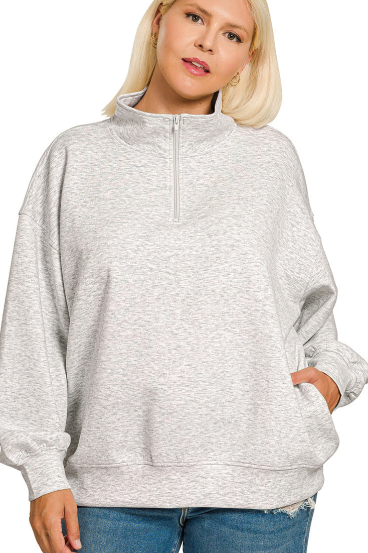 Curvy Scuba Half Zip