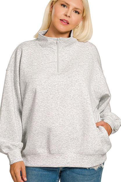 Curvy Scuba Half Zip